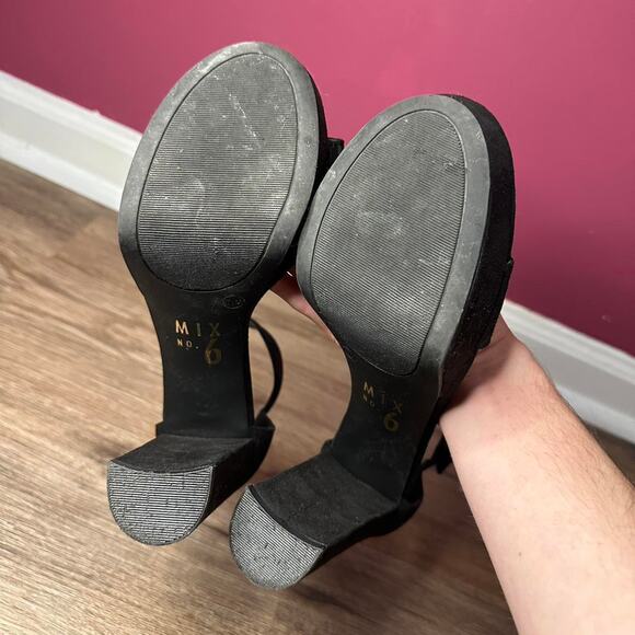 Mix NO6 Strappy Black Heels - Picture 4 of 5